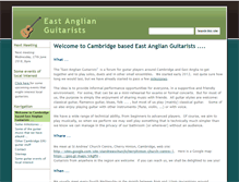 Tablet Screenshot of eastanglianguitarists.com